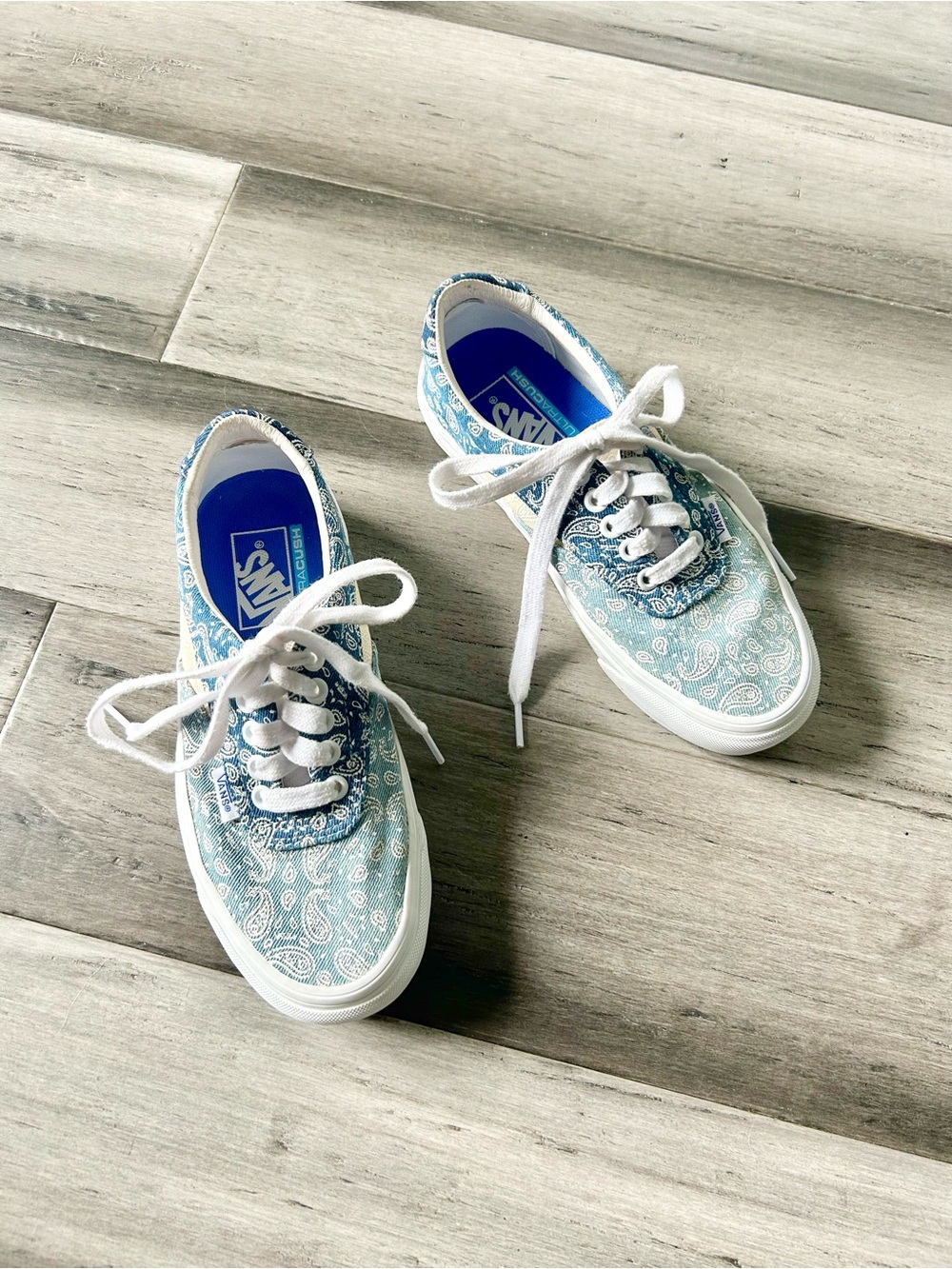 Vans Acer Ni Sp Bandana Blue/White Combo Paisley Print Denim Sneaker
